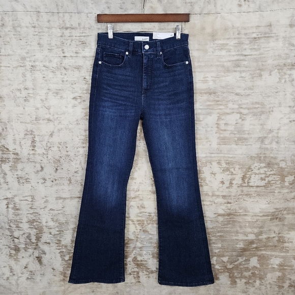 Loft Ann Taylor 28 / 6 The Slim Flare High Rise Jeans Denim Regular New W/ Tags - Picture 2 of 10